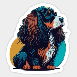 English Cocker Spaniel Portrait Sticker